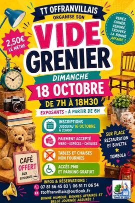 Image Vide grenier du Tennis de Table Offranvillais (photo 1)