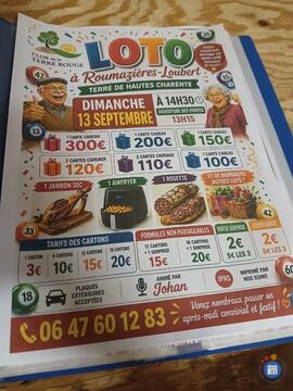 Image Loto du club de la terre rouge (photo 1)