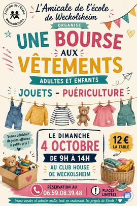 Image Bourse aux vêtements jouets et puériculture (photo 1)