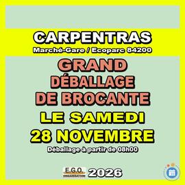 Image Grand déballage de brocante au marché gare écoparc (photo 1)