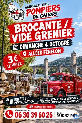 Image Brocante - vide-greniers des pompiers de Cahors (photo 1)