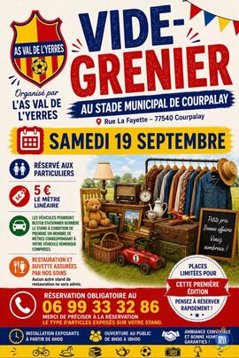 Image Vide grenier de l’as val de l’yerres (club foot) (photo 1)