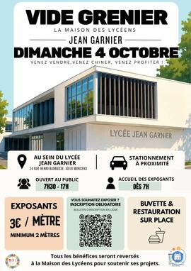 Image 1er vide-greniers du Lycée Jean Garnier (photo 1)