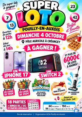 Image SUPER LOTO à Pouilly-en-Auxois (21) (photo 1)