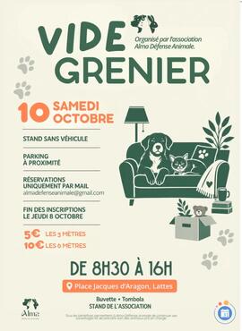 Image VIDE-GRENIER – ALMA DÉFENSE ANIMALE (photo 1)