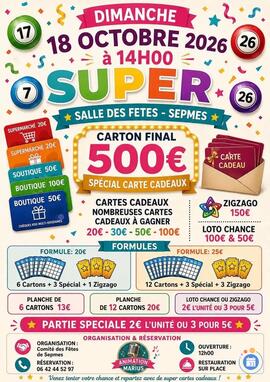 Image LOTO DU COMITE DES FETES ANIME PAR MARIUS (photo 1)