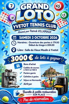 Image Grand loto du Yvetot Tennis Club (photo 1)