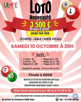 Image LOTO AVEC FRED (photo 1)