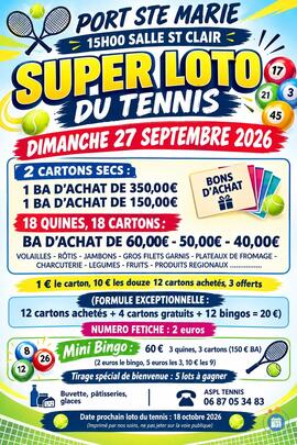 Image Loto tennis club port sainte marie (photo 1)