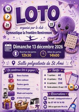 Image Loto du club Gymnastique La Frontière (photo 1)