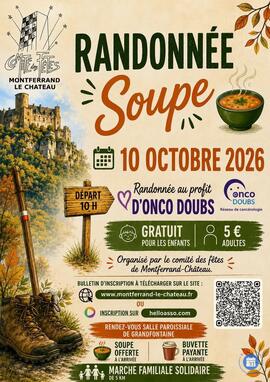 Image RANDONNEE SOUPE au profit d'ONCODOUBS (photo 1)