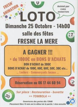Image LOTO FRESNE LA MERE ANIME PAR CHRIS ANIMATION (photo 1)