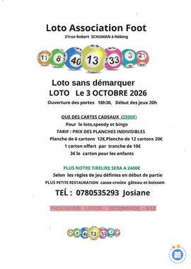 Image Loto Association Foot à Nébing 57 (photo 1)