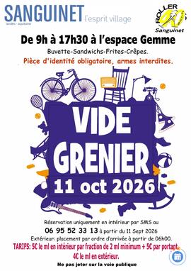 Image vide grenier du roller club de sanguinet (photo 1)