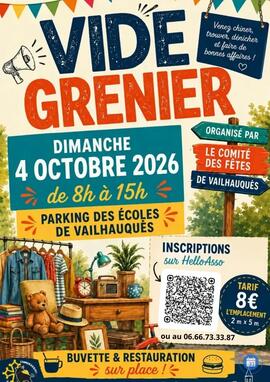 Image Vide grenier du comité des fêtes de Vailhauques (photo 1)