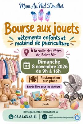 Image Bourse aux jouets, vêtements enfants et matériel de puériculture (photo 1)
