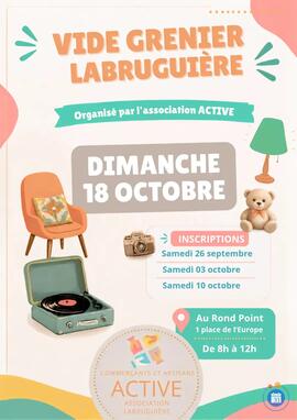 Image Grand Vide grenier Labruguière, Tarn (photo 1)