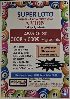 Image LOTO DU COMITE DES FETES DE VION (photo 1)