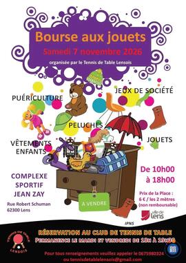 Image BOURSE AUX JOUETS DU TENNIS DE TABLE LENSOIS (photo 1)
