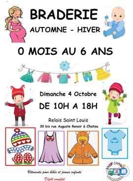 Image Braderie automne hiver spéciale bébés et jeunes enfants du 0 mois au 6 ans (photo 1)