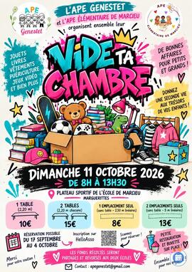 Image VIDE TA CHAMBRE organisé par l'APE Genestet et l'APE De Marcieu (photo 1)
