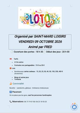 Image Loto st MARD LOISIRS animé par Fred (photo 1)