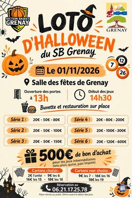 Image Loto d'halloween du sb grenay (photo 1)