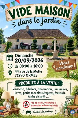 Image Vide maison dans le jardin Ormes (photo 1)