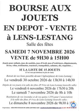 Image BOURSE AUX JOUETS EN DEPOT-VENTE (photo 1)
