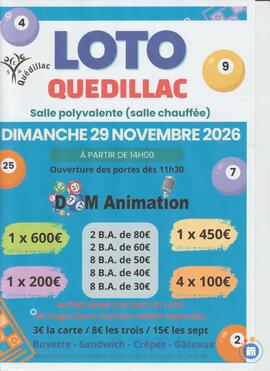 Image Super Loto SEP Quédillac animé: Dom Animation (photo 1)