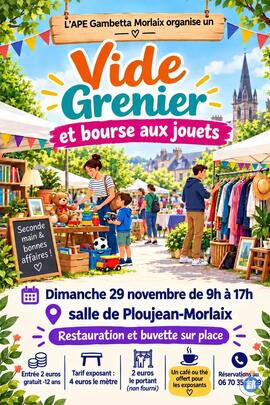 Image vide grenier et bourse aux jouets APE Gambetta (photo 1)
