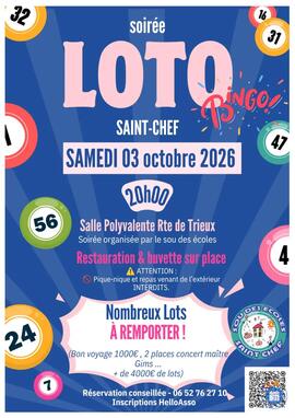 Image Loto du sou des ecoles de St chef (photo 1)