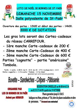 Image LOTO DE NOËL DES 30 BORNES DE ST-PAËR (photo 1)