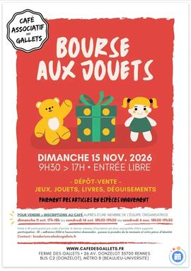 Image Bourse aux jouets du café associatif des gallets (photo 1)