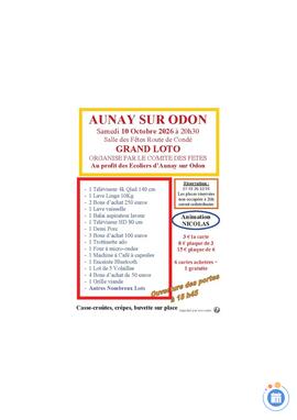 Image GRAND LOTO du COMITE DES FETES AUNAY SUR ODON (photo 1)