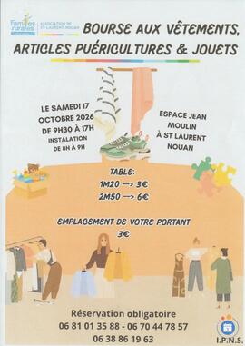 Image Bourse aux vêtements, article de puériculture et jouets (photo 1)