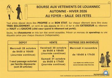 Image Bourse aux vêtements de Louannec - automne-hiver 2026 (photo 1)