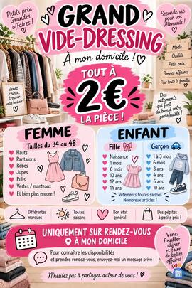 Image Gros vide dressing femme et enfant (photo 1)