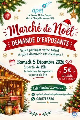 Image Marché de Noël - Ecole Notre-Dame de La Chapelle Neuve (photo 1)
