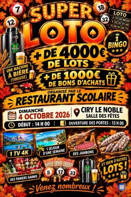 Image SUPER LOTO du restaurant scolaire (photo 1)