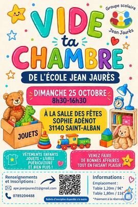 Image Vide Ta Chambre de l'Association des Parents d'Elèves Jean Jaurès (photo 1)