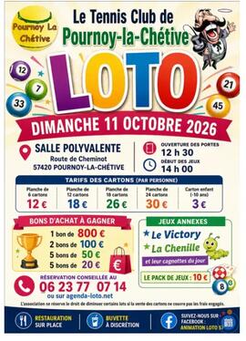 Image Loto Le Tennis Club de Pournoy la Chétive (photo 1)