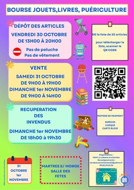 Image BOURSE JOUETS LIVRES PUERICULTURE (photo 1)