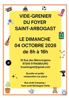 Image Vide-grenier 2026 du Foyer Saint-Arbogast (photo 1)