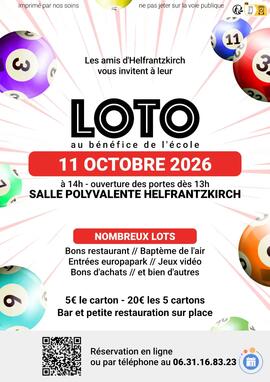 Image Grand loto au bénéfice de l’école (photo 1)