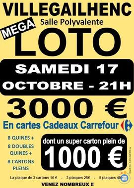 Image MEGA LOTO AVEC 3000 € DE LOTS (photo 1)