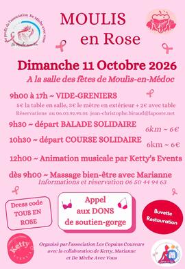 Image MOULIS EN ROSE - Vide-Greniers - Rando solidaire - Course solidaire (photo 1)