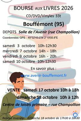 Image Bourse aux livres, BD, DVD, CD, Vinyles (adultes et enfants) (photo 1)