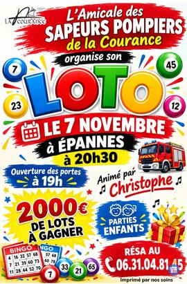 Image Loto de l'amicale des sapeurs pompiers de la courance (photo 1)