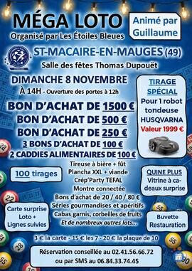 Image MÉGA LOTO à Saint-Macaire-en-Mauges animé par GUILLAUME (photo 1)